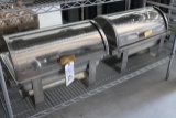 Times 2 - Stainless roll-top chaffing units