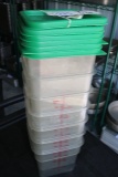 Times 7 - 4 Quart food storage containers w/ lids
