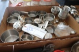 Box of 11 stainless creamers