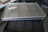 Times 2 - Aluminum full-size sheet pans w/cooling screens