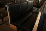 Times 2 - 6-person booths w/black vinyl seats, no tables