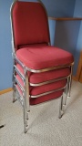 Times 12 - Red tweed stack chairs