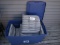 Lawn Chair Cushions and blue tote