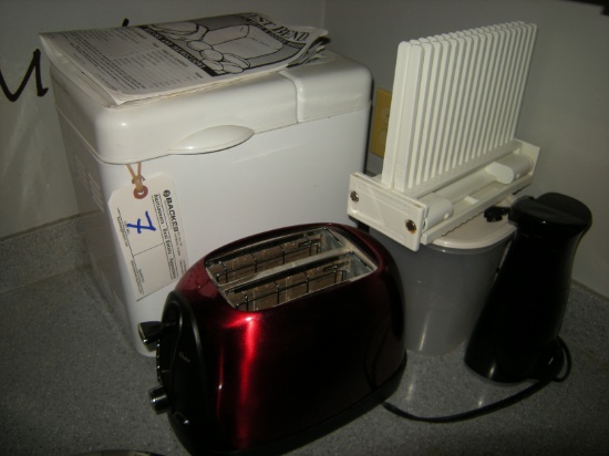 West Bend Bread and Dough Maker and Slicer, Oster Toaster