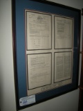 Original 1040 Tax Forms Display