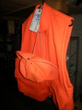 Orange Hunting Vest and Hat   Size Large