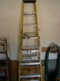 Keller 8' fiberglass yellow ladder