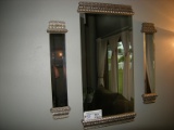 35T x 16 1/2 W    Mirror with 2 side mirrors