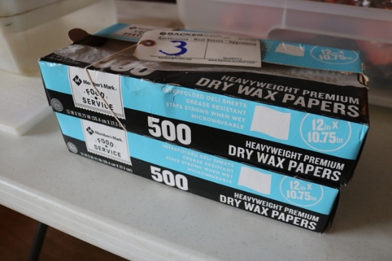All to go - 1 3/4 boxes of Members Mark wax paper