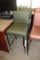 Times 2 - Brayton olive green vinyl stainless framed bar chairs