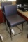 Times 2 - Brayton purple vinyl stainless framed bar chairs