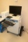 Portable CPU stand/cart with HP computer & monitor (no hard drive in CPU -