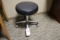Black exam room stool
