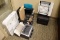 All to go - office related - HP printer, power cords, box fan