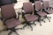 Times 4 - Brown tweed office chairs with arms