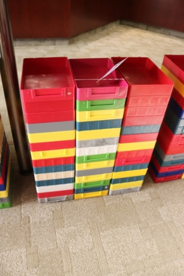 All to go - 42 plastic misc. colored repair trays