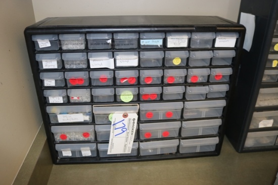 Plastic bin of nose pieces & related