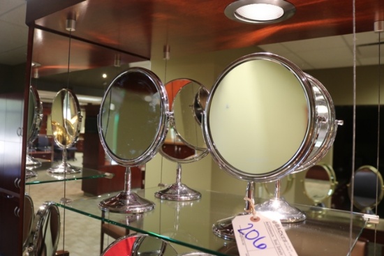 Times 4 - Chrome counter top mirrors