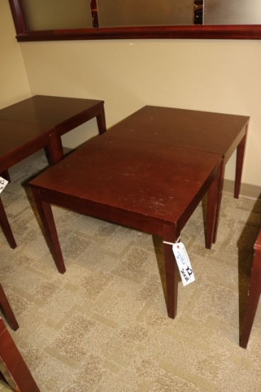 Times 2 - 20" x 24" cherry finish end tables