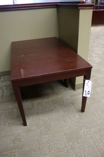 Times 2 - 20" x 24" cherry finish end tables