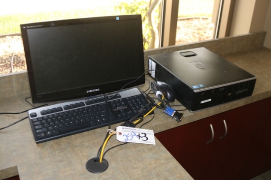 Times 3 - HP desk top computers with monitors - no hard drives