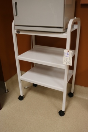 14" x 22" portable white cart