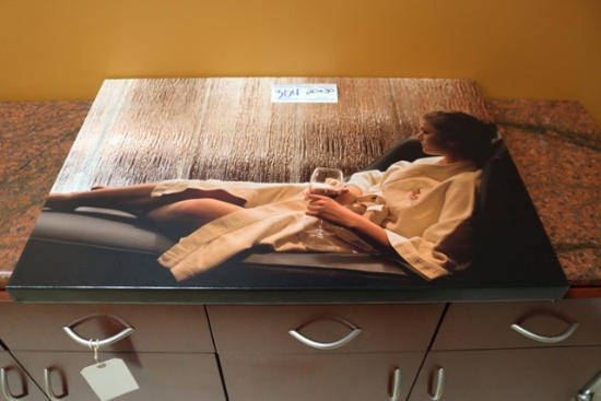 20" x 30" canvas spa print - digital print