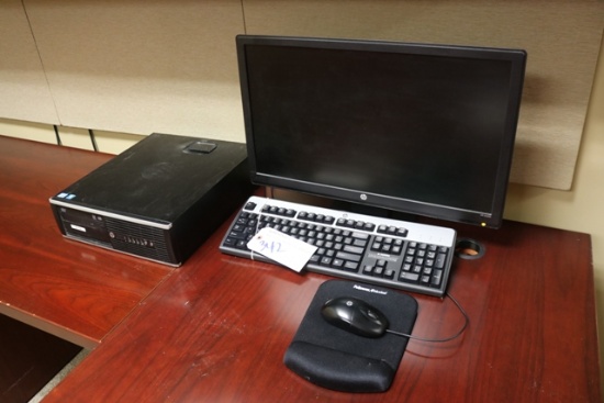 HP CPU with monitor - no hard drive in CPU - buying as is