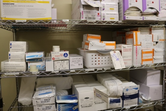 Shelf to go - alcohol prep packets - swabs - tapes - sterile pouch