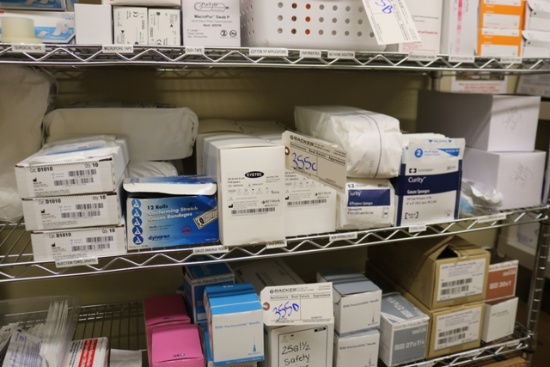 Shelf to go - safety wings - gauze sponges - PVA spears - more