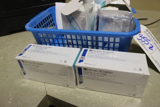 All to go - Henry Schein Silk Black Braided 6-0 sutures (2 new boxes) plus