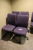 Times 4 - Purple tweed office chairs
