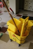 Rubbermaid mop bucket with mop