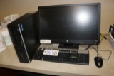 Times 2 - HP CPU's with monitors - as is - no hard drives -