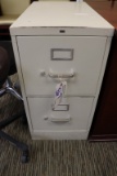 Hon 2 drawer metal file cabinet