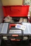 Times 2 - Plastic tool boxes with some inventory