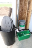All to go - Trash can and 5 gallon buckets