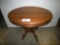 Oval Walnut Parlor Table