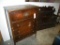 4 drawer wood dresser and headboard