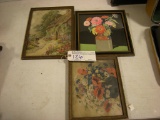 All to go - Vintage Floral Picture