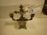 Metal Crucifix, Candle Holder and Holy Water Dispenser