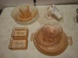 All to go - Pink Depression Glass