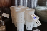 All to go - 16 white silverware holders/dispensers