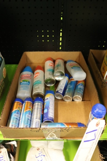 All to go - Box of Off insect repellant & small cans of sun block