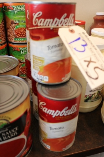 Times 5 - Cans of Campbell's 50 oz. tomato soup