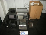 All to go - 2 small b/w Tv's - box radios, misc