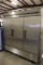 True T72F stainless 3 door freezer - portable