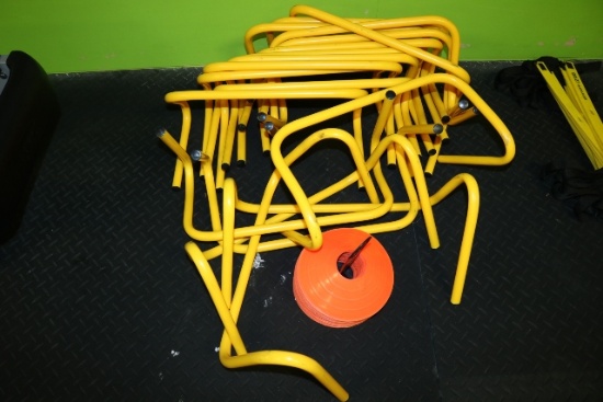 All to go - Yellow agility steps & orange agility cones