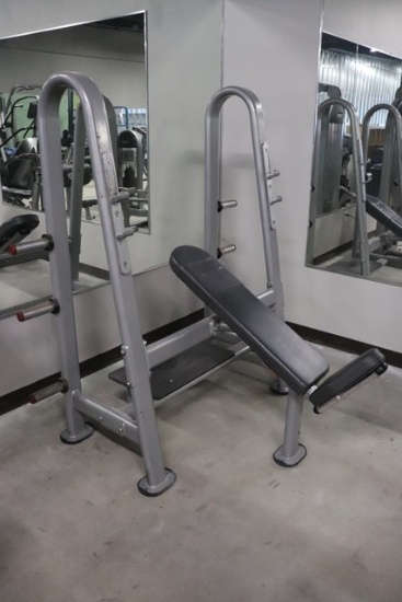 Star Trac incline chest press with side weight storage - no bar - 9IN-B7201