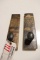 Pair to go - Wood stave & railroad spike wall mount coat racks